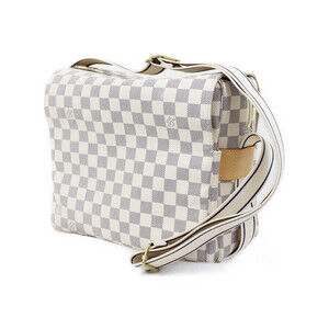 Louis Vuitton Damier Azur White Naviglio Shoulder Bag White